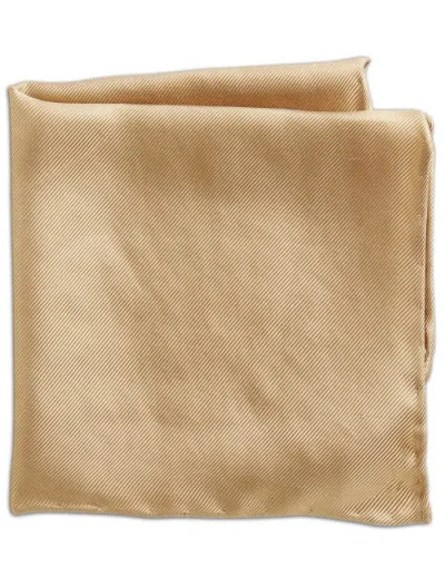 Oak Hill Premium By Dxl Silk Pocket Square In Capuccino