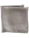 Oak Hill Premium By Dxl Silk Pocket Square In Med Grey