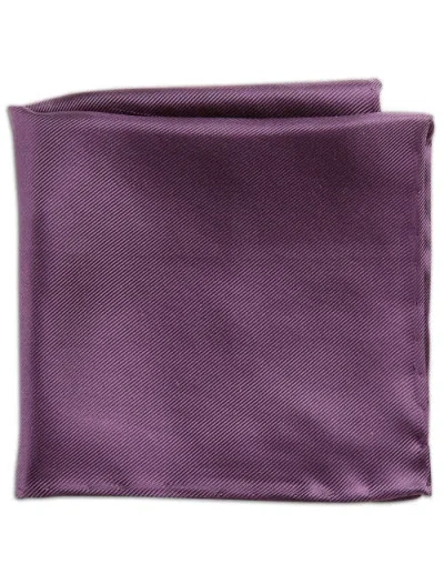 Oak Hill Premium By Dxl Silk Pocket Square In Plum