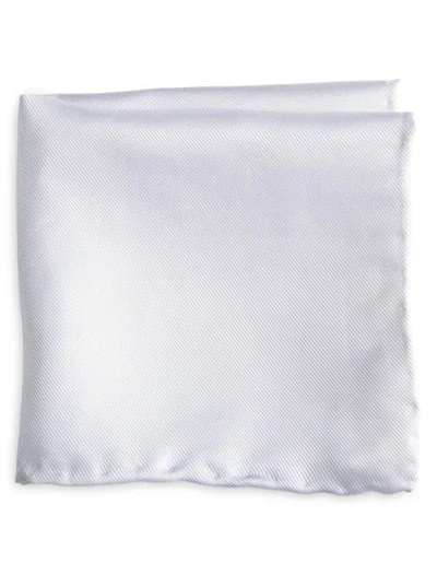 Oak Hill Premium By Dxl Silk Pocket Square In White