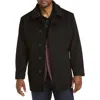 Oak Hill Wool Blend Basic Overcoat In Black