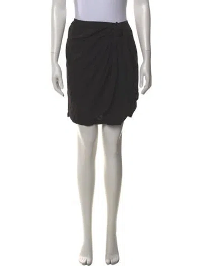 Pre-owned Oak Knee-length Skirt In Gray