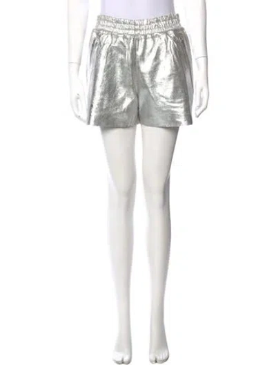 Pre-owned Oak Leather Mini Shorts In Black