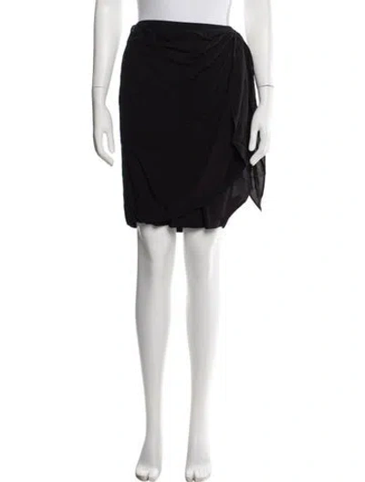 Pre-owned Oak Mini Skirt In Black