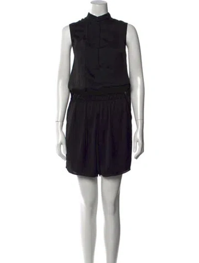Pre-owned Oak Romper In Black