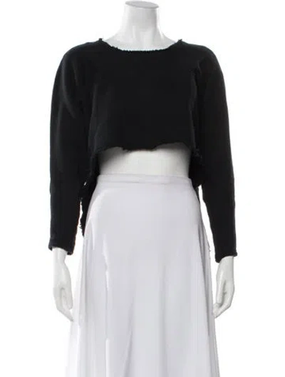 Pre-owned Oak Scoop Neck Sweater In Black