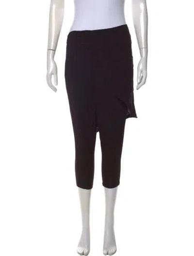 Pre-owned Oak Straight Leg Pants In Black