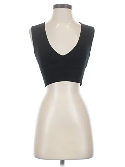 Pre-owned Oak Tank Top Black Strapless Neckline Tops