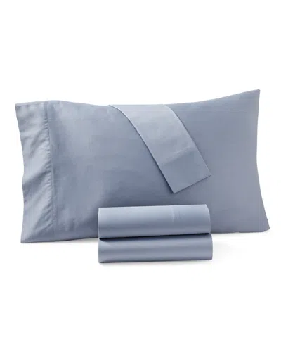 Oake 300-thread Count Organic Cotton 4-pc. Sheet Set, King, Exclusively At Macy's In Blue