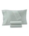Oake 300-thread Count Organic Cotton 4-pc. Sheet Set, Queen, Exclusively At Macy's In Aqua Chill