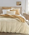 Oake Basketweave Geo Duvet Cover Set Created For Macys In Neutral