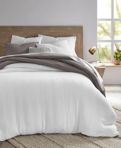 Oake Check Matelasse 3-pc. Comforter Set, Full Queen, Created For Macy's In White