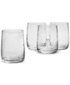 Oake Textured Double Old-fashioned Glasses, Set Of 4, Exclusively At Macy's In Clear