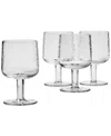 Oake Textured Wine Glasses, Set Of 4, Exclusively At Macy's In Clear