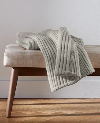Oake Cloud Channel Throw, 50" X 60", Exclusively At Macy's In Grey