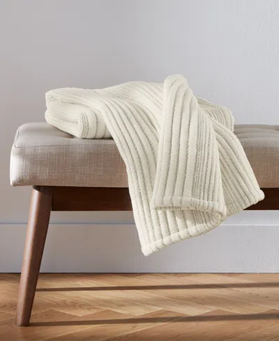 Oake Cloud Channel Throw, 50" X 60", Exclusively At Macy's In Ivory