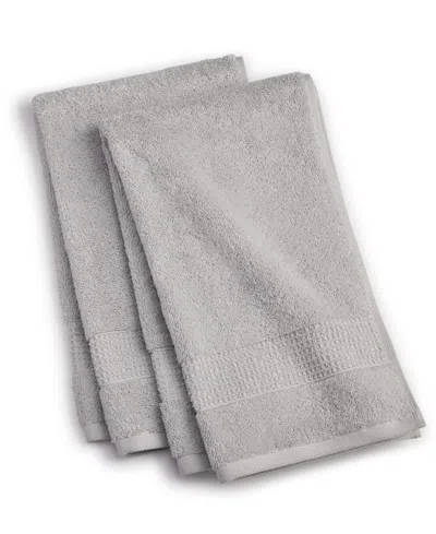 Oake Cotton 2-pk. Hand Towel, Exclusively At Macy's Closeout In Lunar Rock