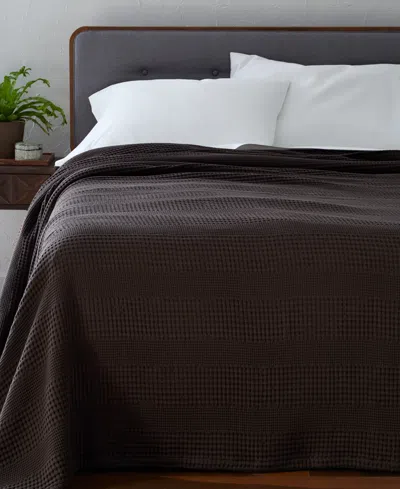 Oake Cotton Waffle Blanket, Full/queen, Exclusively At Macy's In Brown Bear