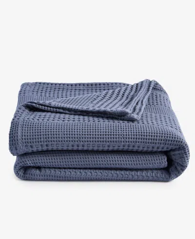 Oake Cotton Waffle Blanket, Full/queen, Exclusively At Macy's In Stormy Cloud