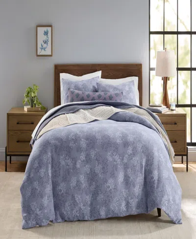 Oake Floral Overlay 3-piece Comforter Set, Full/queen, Macy's Exclusive In Purple