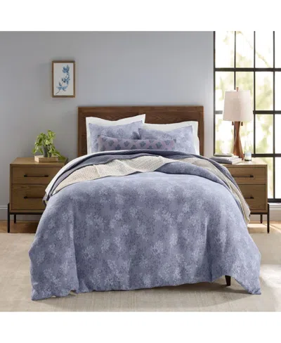 Oake Floral Overlay 3-piece Comforter Set, King, Macy's Exclusive In Blue