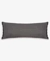 Oake Fringe Lumbar Decorative Pillow, 14" X 36", Exclusively At Macy's