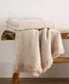 Oake Heathered Boucle Throw, 50" X 60", Exclusively For Macy's In White
