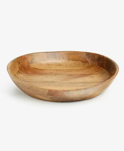 Oake Low Wood Serving Bowl, Exclusively At Macy's
