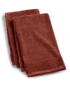 Oake Organic Cotton 2-pk. Hand Towel, Exclusively At Macy's In Rust