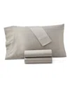 Oake Organic 300-thread Count Organic Cotton 3-pc. Sheet Set, Twin, Exclusively At Macy's In Beige