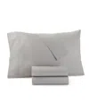 Oake Organic 300-thread Count Organic Cotton 3-pc. Sheet Set, Twin, Exclusively At Macy's In Gray