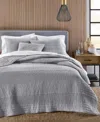 Oake Pick Stitch 3-pc. Coverlet Set, Full/queen, Exclusively For Macy's In Gray