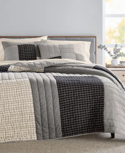 Oake Striped & Stitched 3-pc. Quilt Set, Full/queen, Exclusively At Macy's In Multi