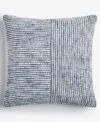 Oake Striped Patch Decorative Pillow, 18" X 18", Exclusively For Macy's In Multi