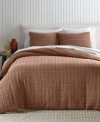 Oake Textured Check Comforter Set Exclusively For Macys In Brown