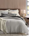 Oake Textured Stitch 3-pc. Duvet Set, Full/queen, Exclusively At Macy's In Black
