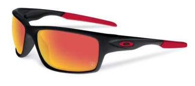 Pre-owned Oakley - Ferrari Canteen - Matte Black / Rudy Iridium Polarized, Oo9225-06