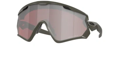 Pre-owned Oakley 0oo9418-45941826 Shield Green In Black