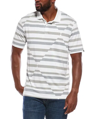 Oakley Fractured Argyle Polo Shirt In White