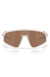 Oakley 135mm Prizm™ Shield Sunglasses In Matte Vapor/prizm Tungsten