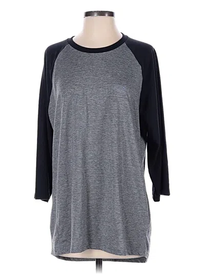 Pre-owned Oakley 3/4 Sleeve T-shirt In Gray