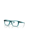 Oakley 46mm Rectangle Optical Glasses In Blue