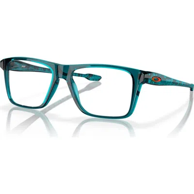 Oakley 48mm Rectangle Optical Glasses In Blue