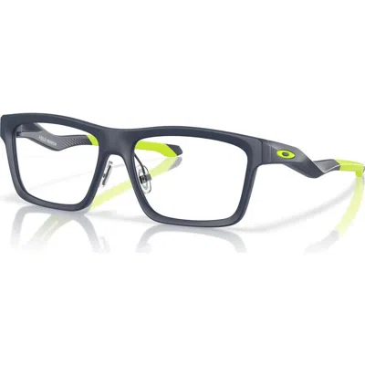 Oakley 48mm Rectangle Optical Glasses In Blue