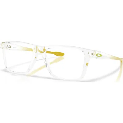 Oakley 48mm Rectangle Optical Glasses In White