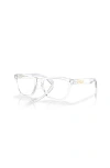 Oakley 48mm Round Optical Glasses In Transparent