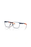 Oakley 49mm Rectangle Optical Glasses In Blue