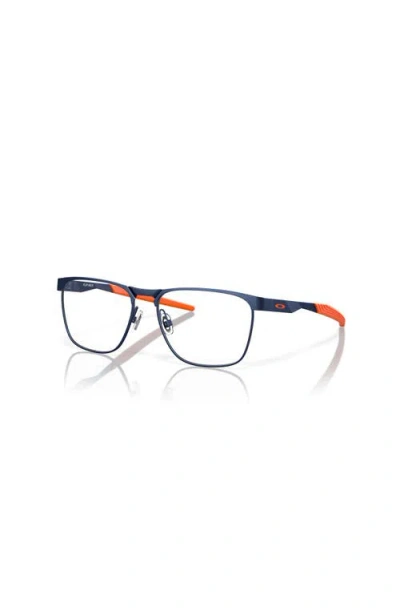 Oakley 49mm Rectangle Optical Glasses In Blue