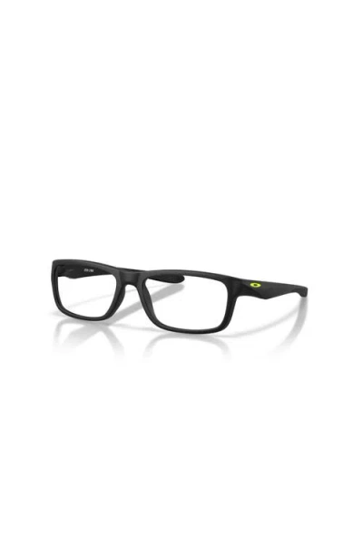 Oakley 49mm Rectangle Optical Glasses In Metallic