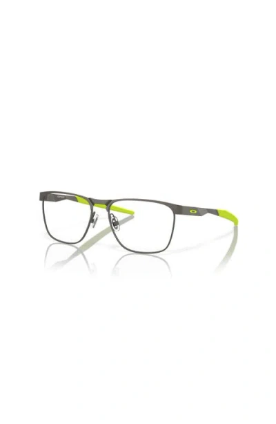 Oakley 49mm Rectangle Optical Glasses In Gray